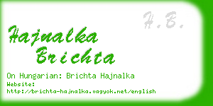 hajnalka brichta business card